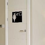 Exemple de stickers muraux: WC Dymo Dames (Thumb)